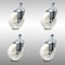 Service Caster 5 Inch SS Nylon Wheel Swivel 3/8 Inch Threaded Stem Caster Set SCC-SSTS20S514-NYS-381615-4 - alternate 1